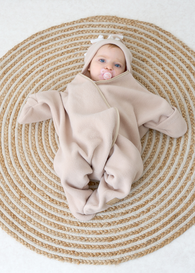 Clair de Lune Star Fleece Baby Wrap Blanket 6-12 Months