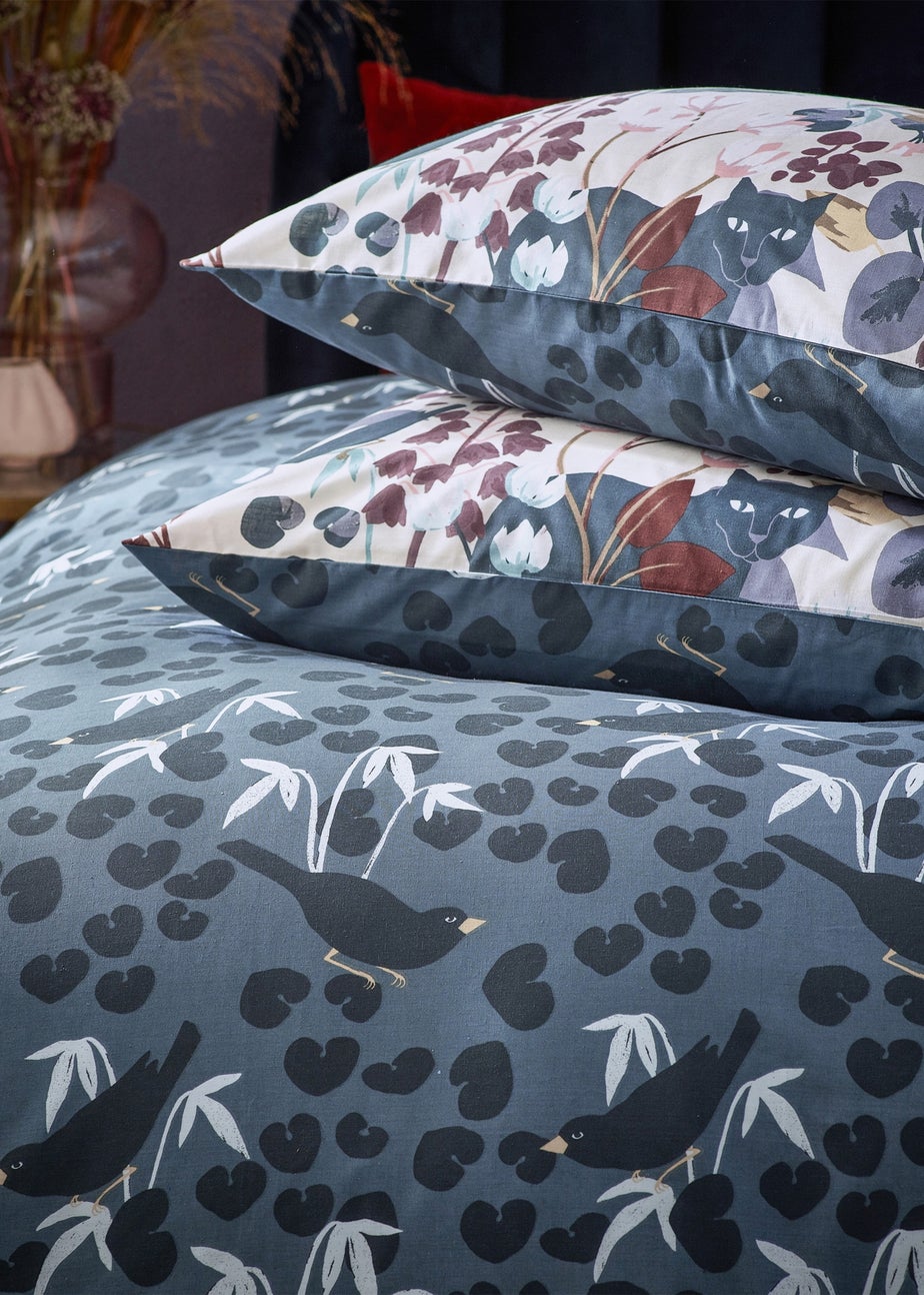 furn. Midnight Panther Exotic Duvet Cover Set