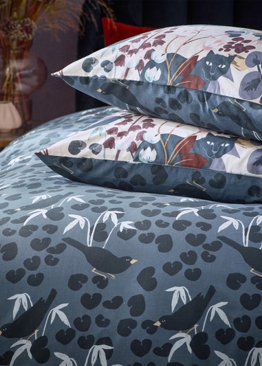 furn. Midnight Panther Exotic Duvet Cover Set