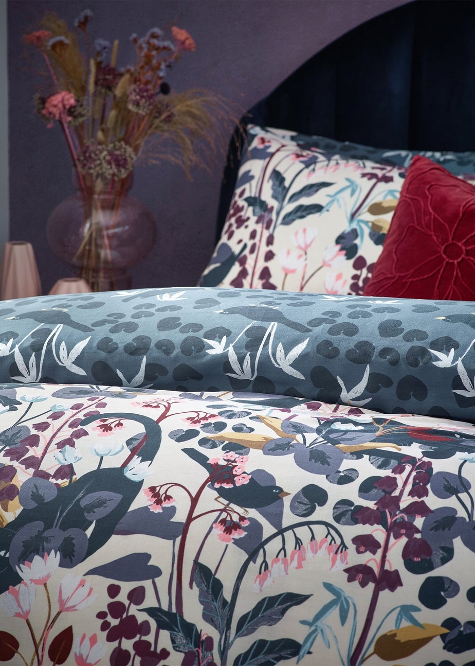 furn. Midnight Panther Exotic Duvet Cover Set