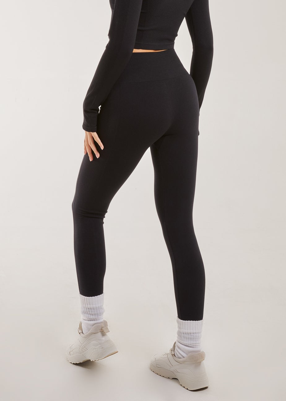 Pink Vanilla Black Active Rib Leggings