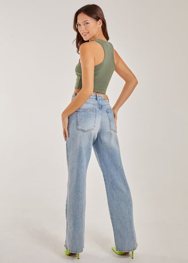 Pink Vanilla Khaki NYC Logo Racer Vest