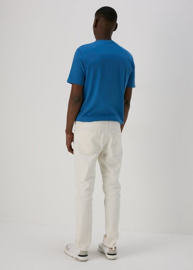 Ecru Slim Fit Denim Jeans