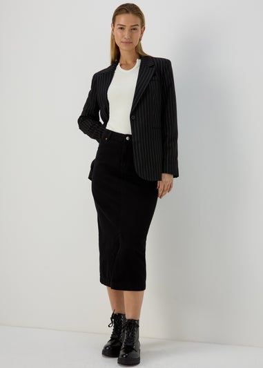 Ivory Rib Notch Neck Long Sleeve Top