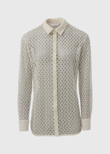 Cream Crochet Shirt