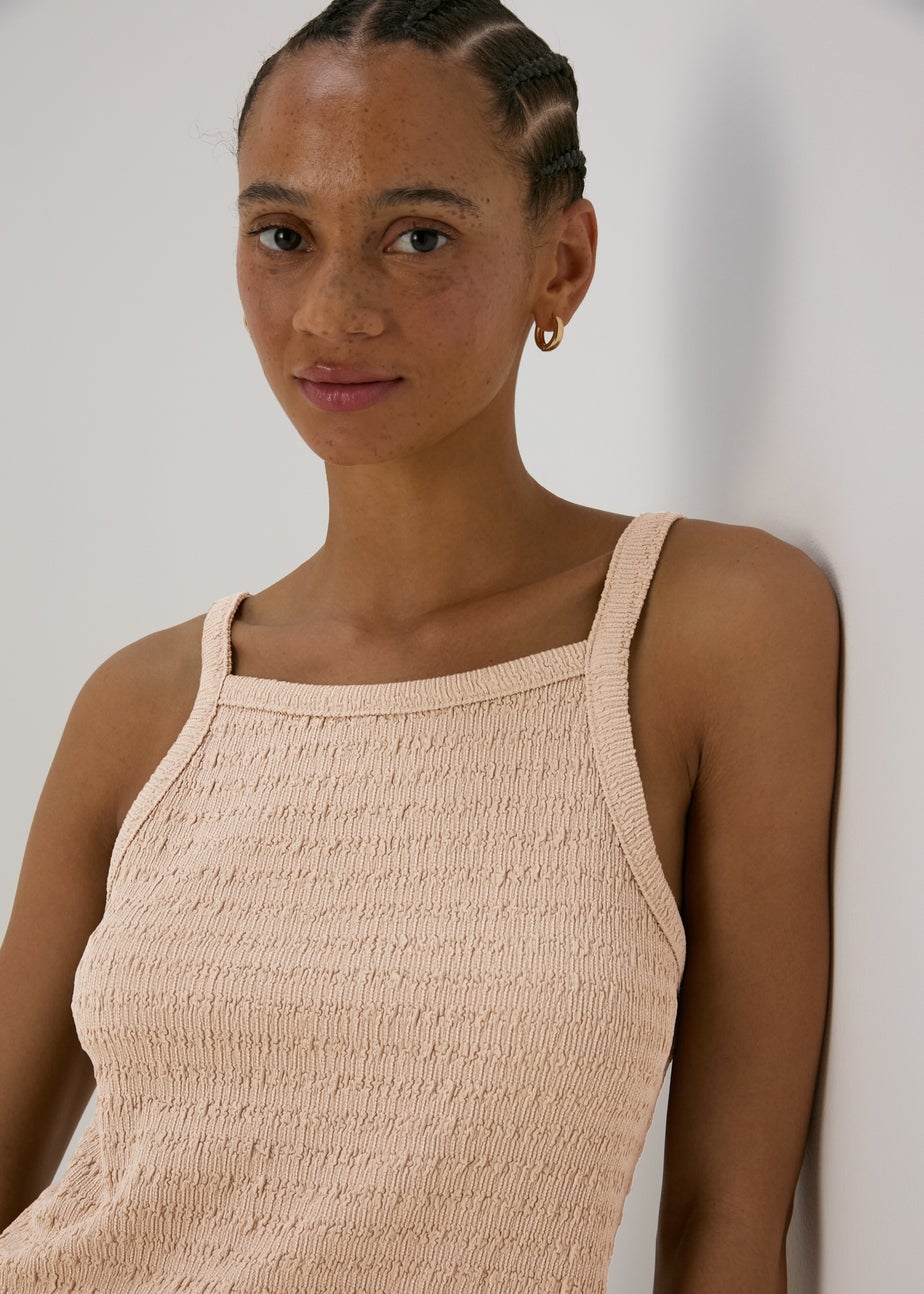 Stone Textured Co Ord Vest