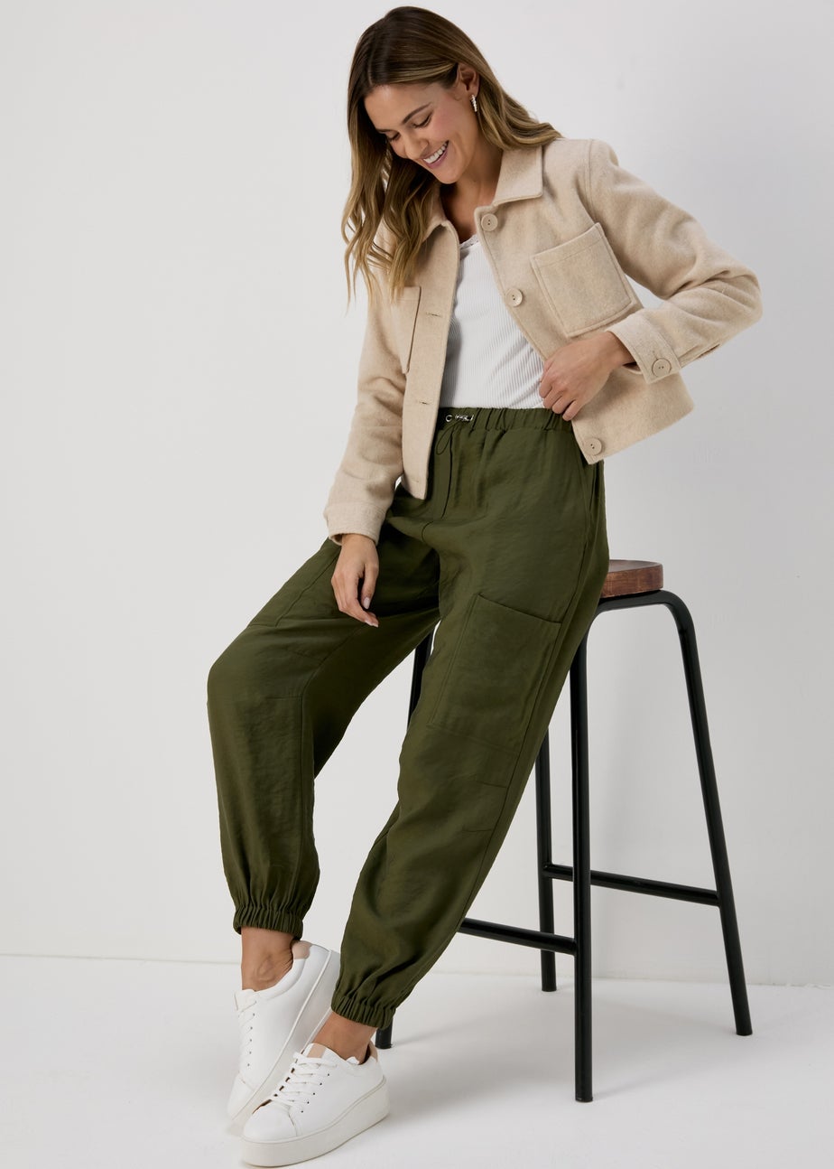 Oatmeal Pocket Detail Boxy Jacket