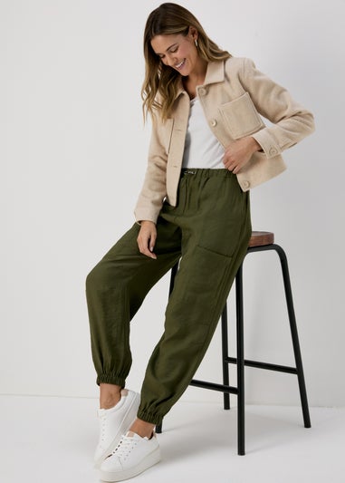 Oatmeal Pocket Detail Boxy Jacket