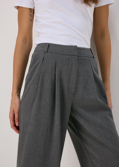 Grey Wide Leg Trousers