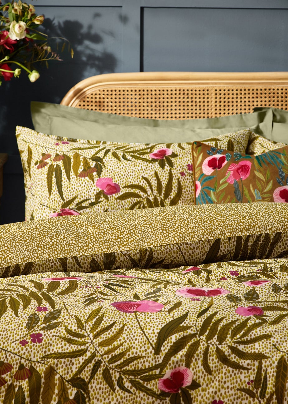 Wylder Nature House Of Bloom Poppy Floral Duvet Cover Set
