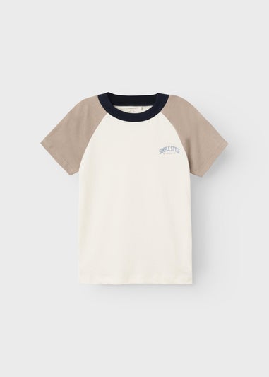 Name It Boys Cream Simple Style T-Shirt (6-12yrs)