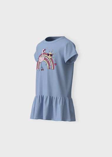 Name It Girls Blue Rainbow Top (1-5yrs)