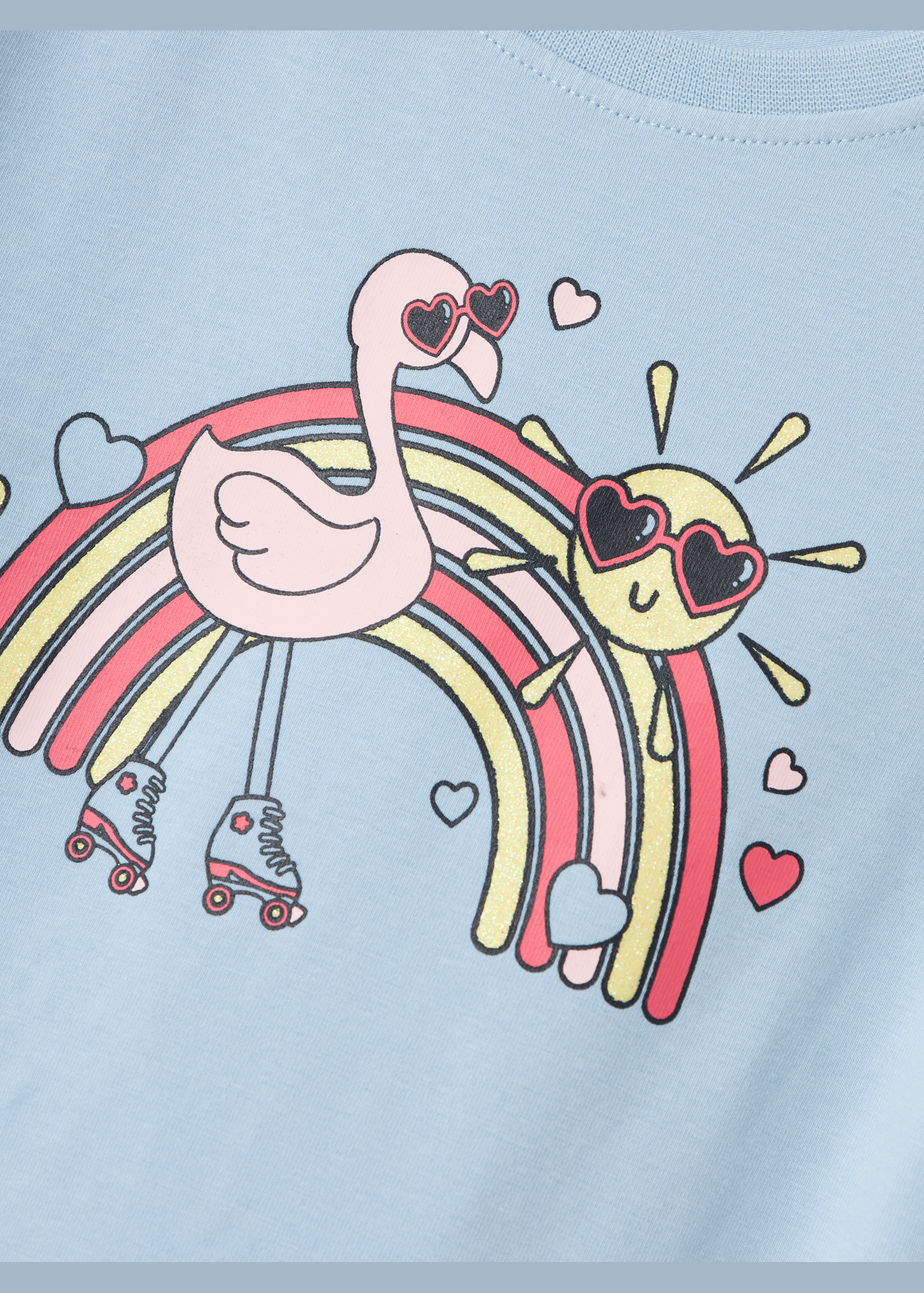 Name It Girls Blue Rainbow Top (1-5yrs)