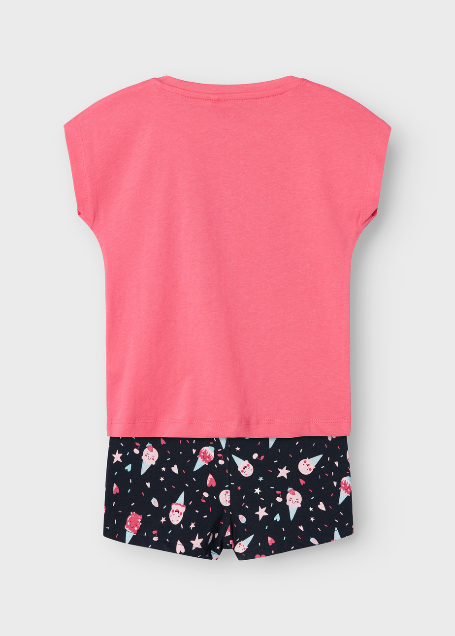 Name It Girl Pink Ice-Cream Top & Shorts Set (9mths-5yrs)