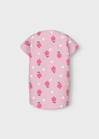 Name It Girls Pink Floral T-Shirt (9mths-5yrs)