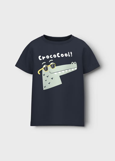 Name It Boys Navy Croco Cool Loose T-Shirt (9mths-12yrs)