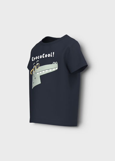 Name It Boys Navy Croco Cool Loose T-Shirt (9mths-12yrs)