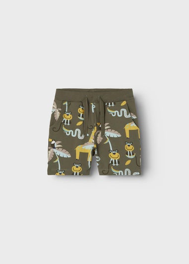 Name It Boys Orange Giraffe Top & Shorts Set (9mths-5yrs)