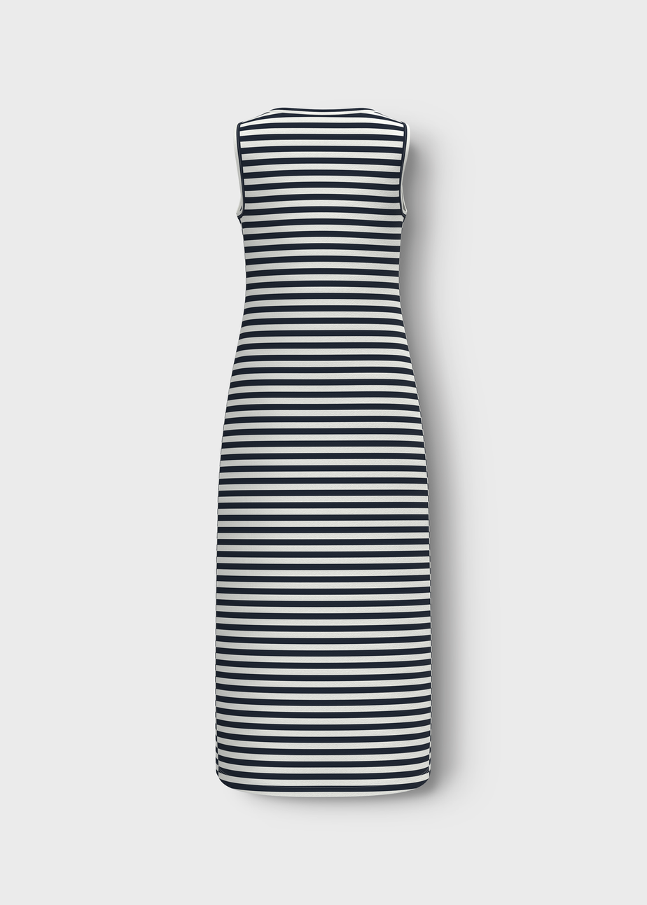 Name It Girls White Stripe Design Long Dress (6-12yrs)