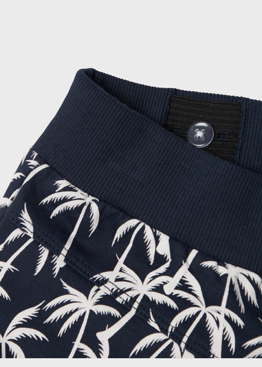 Name It Boys Navy Palm Print Shorts (6-12yrs)