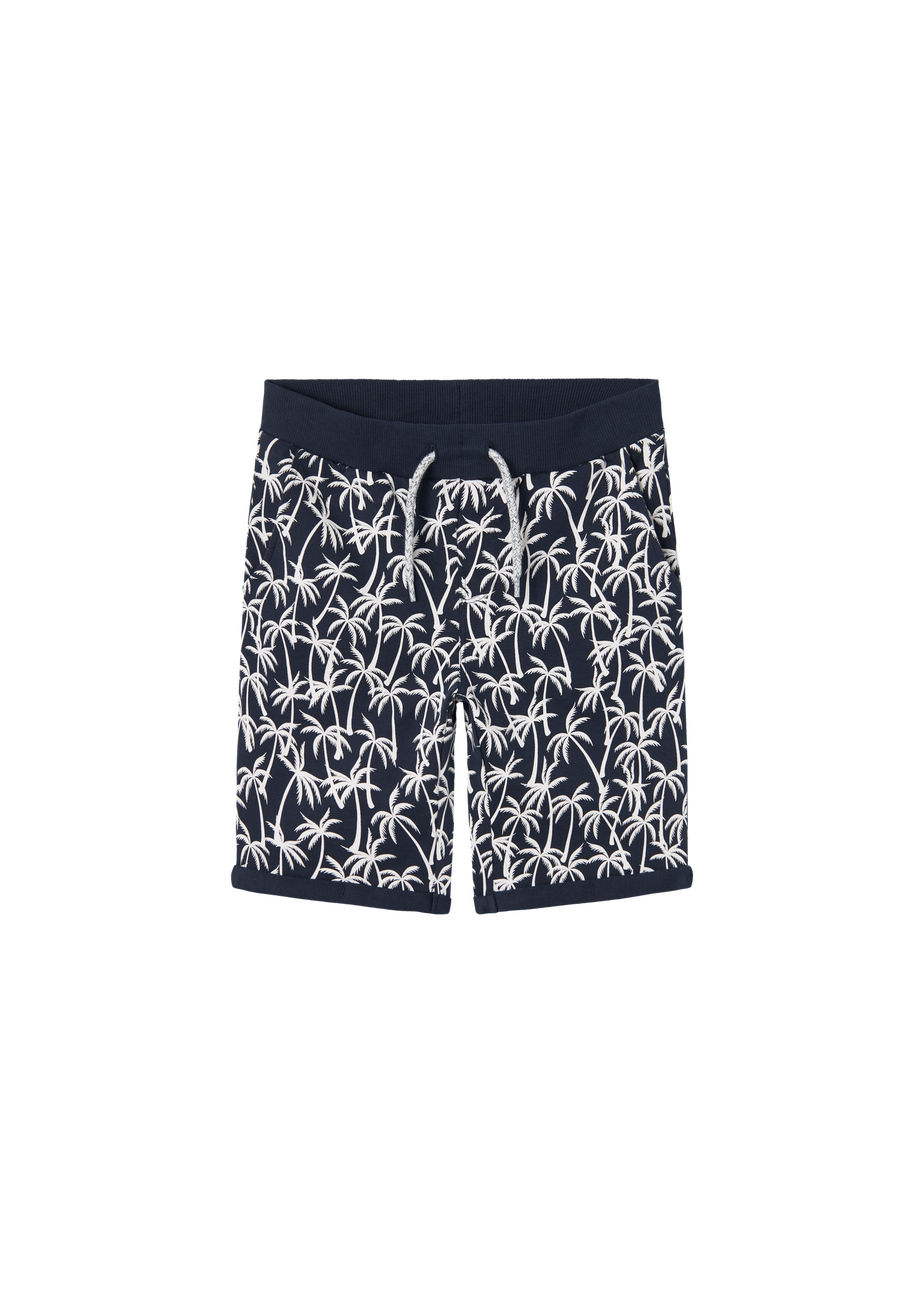 Name It Boys Navy Palm Print Shorts (6-12yrs)