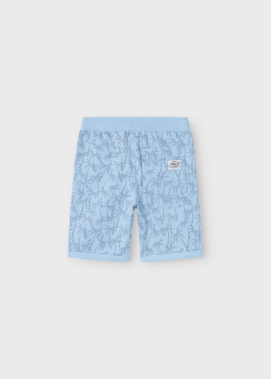 Name It Boys Blue Palm Print Shorts (6-12yrs)