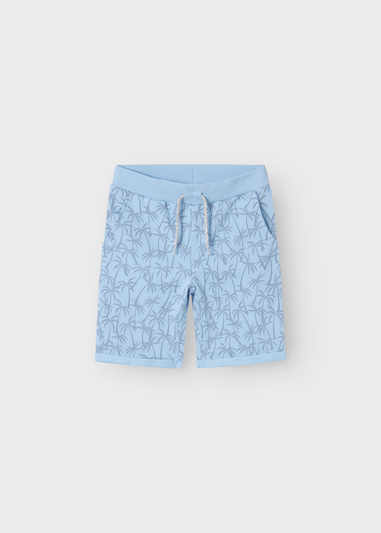 Name It Boys Blue Palm Print Shorts (6-12yrs)