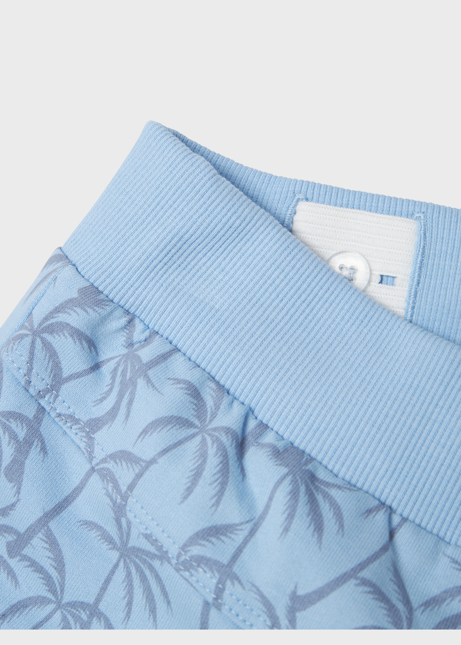 Name It Boys Blue Palm Print Shorts (6-12yrs)