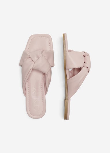 ONLY Pink Knot PU Sandals