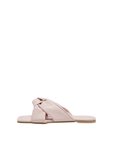 ONLY Pink Knot PU Sandals