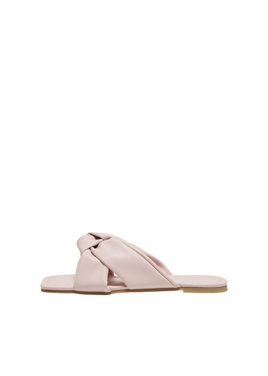 ONLY Pink Knot PU Sandals