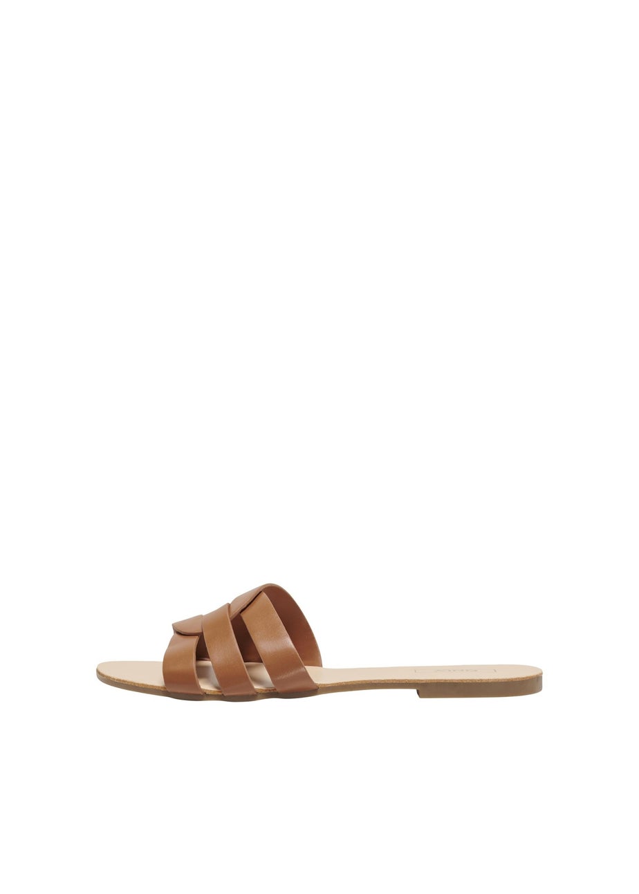 Only Brown Mule Sandals