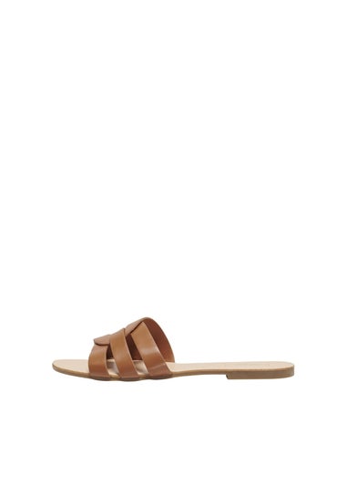 Only Brown Mule Sandals