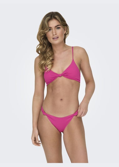 ONLY Pink Knot Brazilian Bikini Bottoms