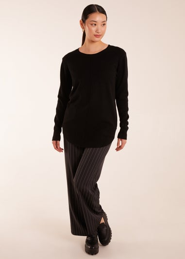Blue Vanilla Black Middle Seam Detail Jumper