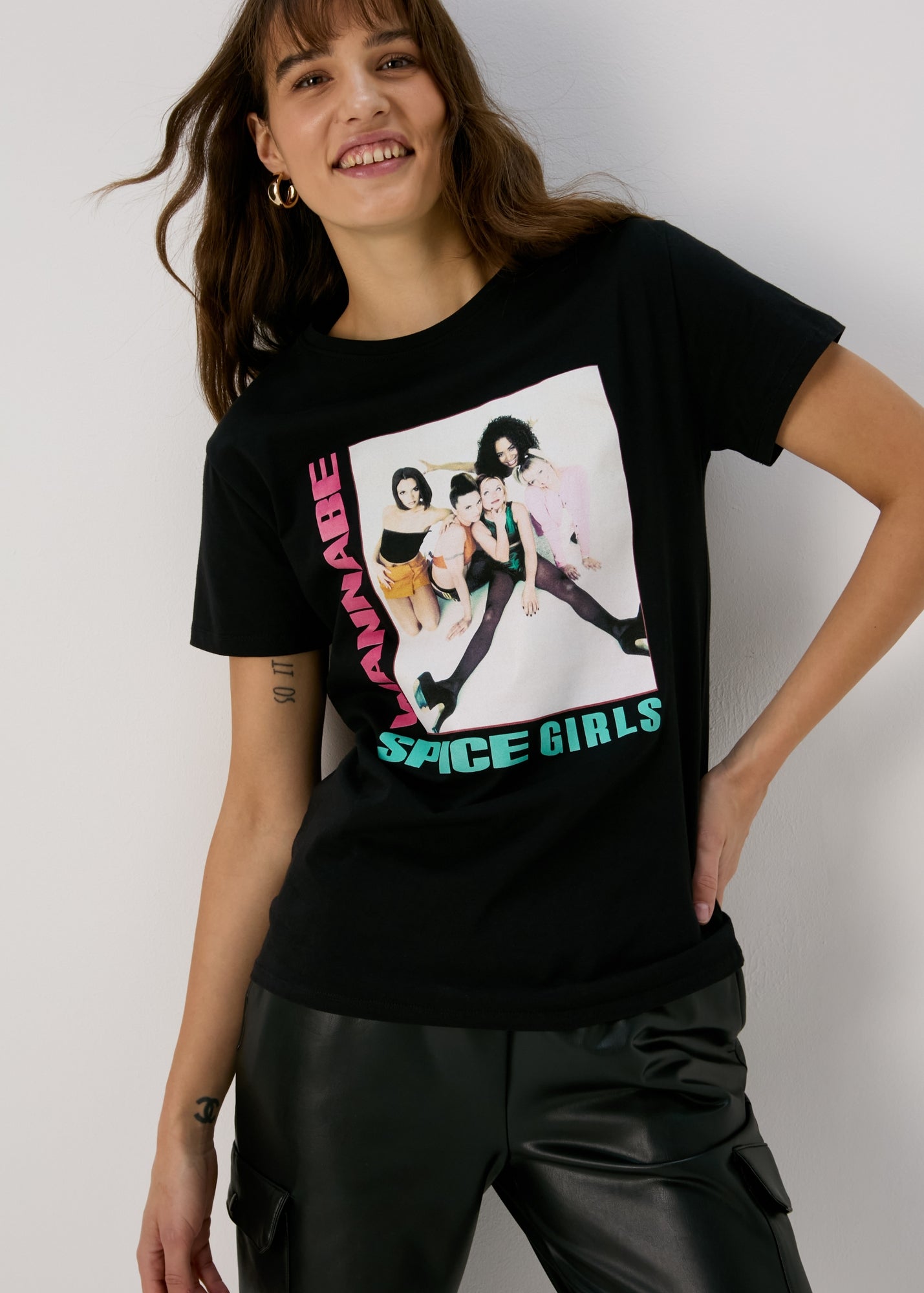 Spice Girls Black T-Shirt - Matalan