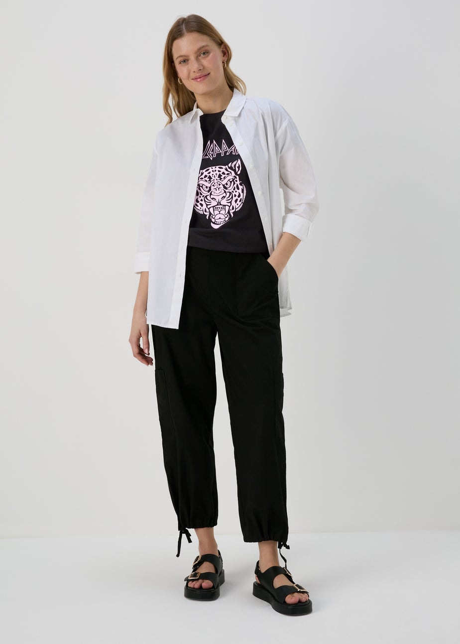 Black Leopard Print T-Shirt