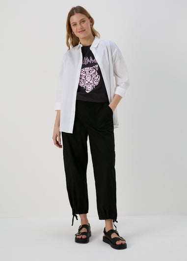 Black Leopard Print T-Shirt