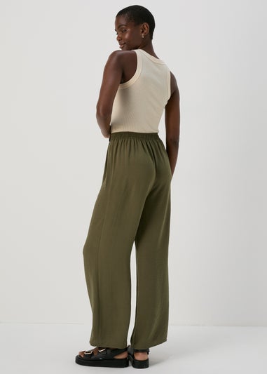 Khaki Tie Waist Trousers