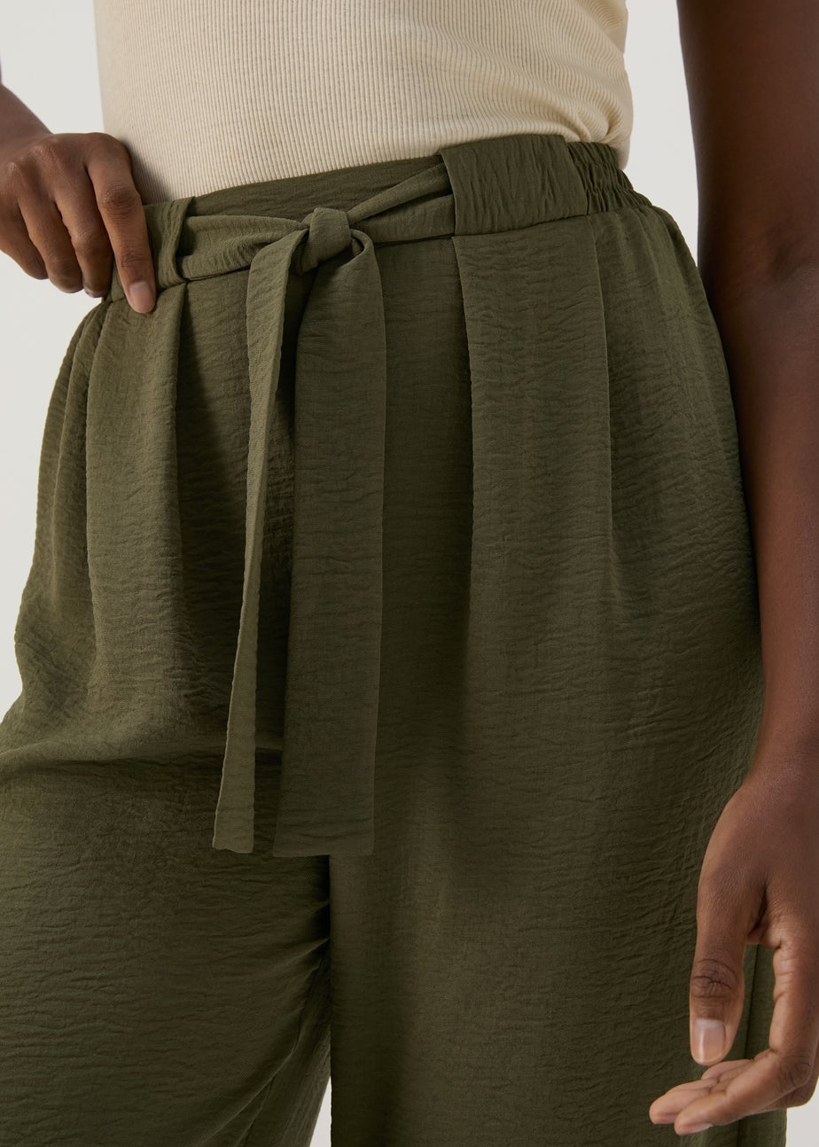 Khaki Tie Waist Trousers