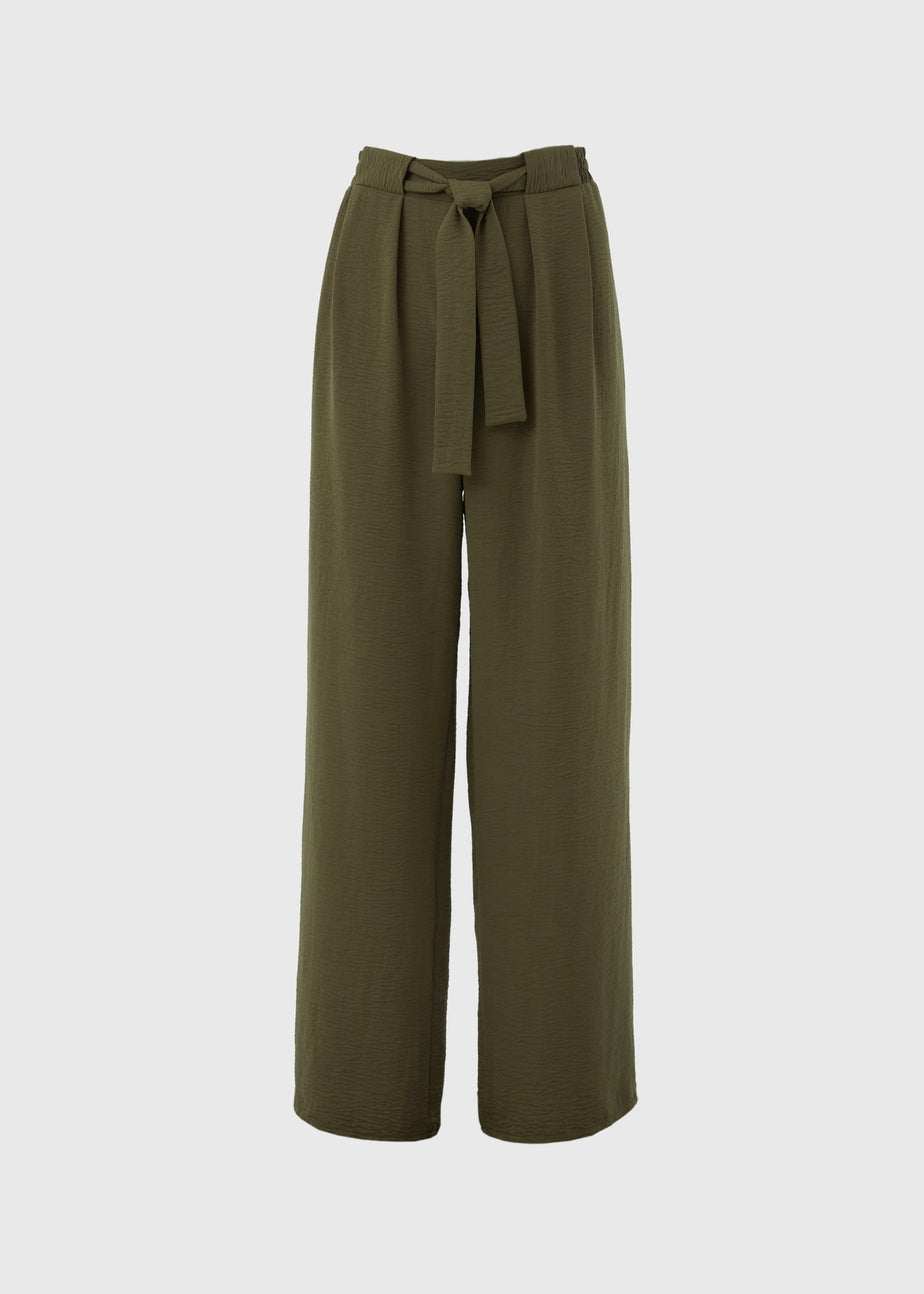 Khaki Tie Waist Trousers