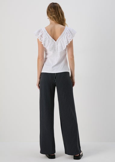Navy Stripe Trousers