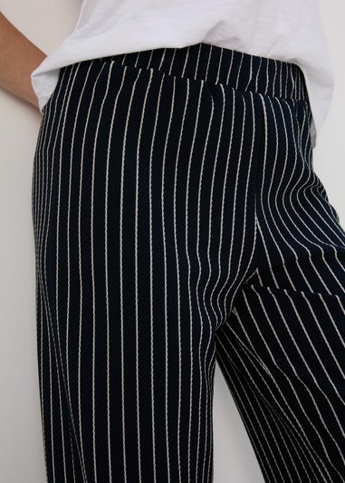 Navy Stripe Trousers