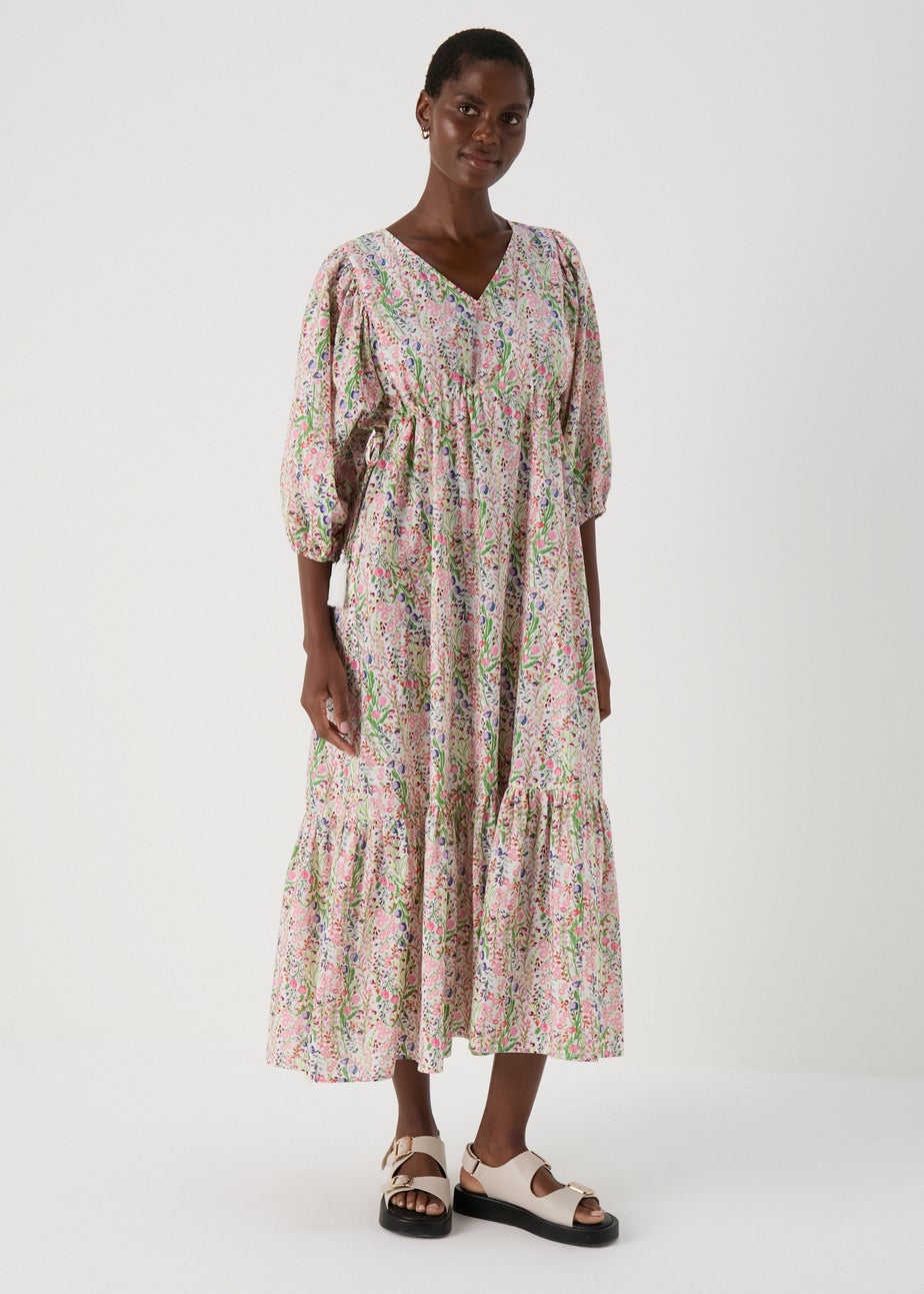Multicolour Floral Midi Dress