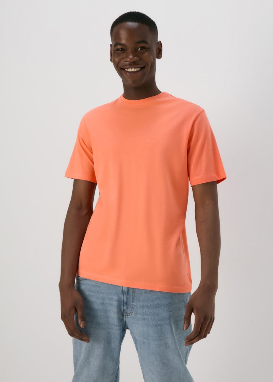 Coral Essential Crew Neck Tee
