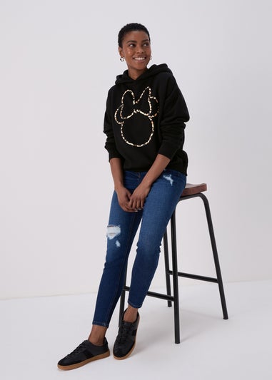Black Minnie Mouse Hoodie