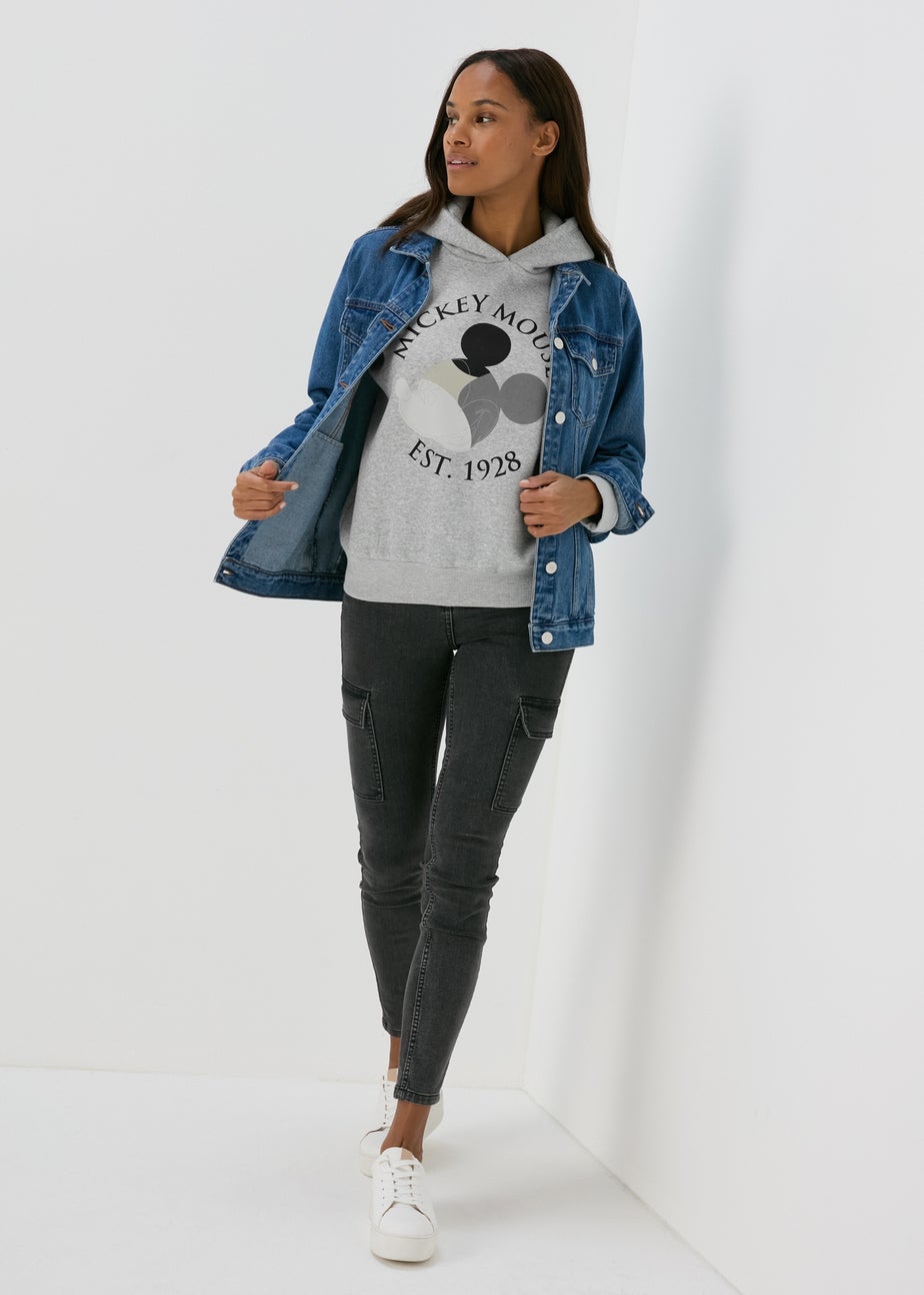 Grey Mickey Mouse Hoodie