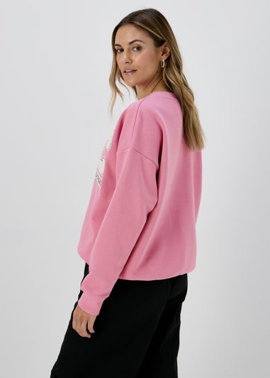 Pink Pocket Detail Sweatshirt