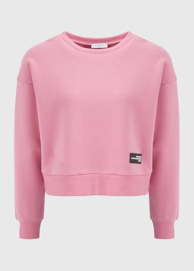 Pink Cropped Sweatshirt