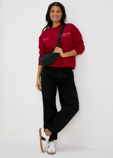 Papaya Red Vintage Graphic Sweatshirt